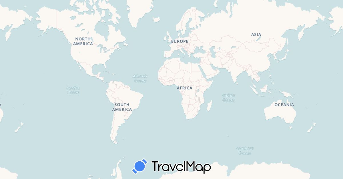 TravelMap itinerary: driving, plane, boat in Andorra, United Arab Emirates, Afghanistan, Albania, Armenia, Angola, Argentina, Austria, Australia, Azerbaijan, Bosnia and Herzegovina, Barbados, Belgium, Burkina Faso, Bulgaria, Bahrain, Burundi, Benin, Brunei, Bolivia, Brazil, Bahamas, Bhutan, Botswana, Belarus, Belize, Canada, Democratic Republic of the Congo, Central African Republic, Republic of the Congo, Switzerland, Côte d'Ivoire, Chile, Cameroon, China, Colombia, Costa Rica, Cuba, Cape Verde, Cyprus, Czech Republic, Germany, Djibouti, Denmark, Dominica, Dominican Republic, Ecuador, Estonia, Egypt, Eritrea, Spain, Ethiopia, Finland, Fiji, Falkland Islands, Faroe Islands, France, Gabon, United Kingdom, Grenada, Georgia, Ghana, Gibraltar, Greenland, Gambia, Guinea, Equatorial Guinea, Greece, Guatemala, Guinea-Bissau, Guyana, Honduras, Croatia, Haiti, Hungary, Indonesia, Ireland, India, Iraq, Iran, Iceland, Italy, Jamaica, Jordan, Japan, Kenya, Kyrgyzstan, Comoros, Saint Kitts and Nevis, North Korea, South Korea, Kuwait, Laos, Lebanon, Saint Lucia, Liechtenstein, Sri Lanka, Liberia, Lesotho, Lithuania, Luxembourg, Latvia, Libya, Morocco, Monaco, Moldova, Montenegro, Madagascar, Macedonia, Mali, Myanmar (Burma), Mongolia, Mauritania, Malta, Malawi, Mexico, Malaysia, Mozambique, Namibia, Nigeria, Nicaragua, Netherlands, Norway, Nepal, Niue, New Zealand, Oman, Panama, Papua New Guinea, Philippines, Pakistan, Poland, Portugal, Paraguay, Qatar, Romania, Serbia, Russia, Rwanda, Saudi Arabia, Sudan, Sweden, Singapore, Slovenia, Slovakia, Sierra Leone, San Marino, Senegal, Somalia, Suriname, South Sudan, El Salvador, Syria, Swaziland, Togo, Thailand, Tajikistan, East Timor, Turkmenistan, Tunisia, Tonga, Turkey, Taiwan, Tanzania, Ukraine, Uganda, United States, Uzbekistan, Vatican City, Venezuela, British Virgin Islands, Vietnam, Vanuatu, Samoa, Kosovo, Yemen, South Africa, Zambia, Zimbabwe (Africa, Asia, Europe, North America, Oceania, South America)